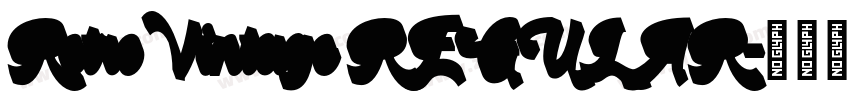 RetroVintage REGULAR字体转换